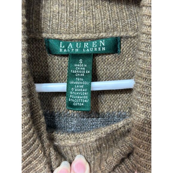 Vintage Lauren Ralph Lauren Southwestern Lambswool Blend Aztec Boho Sweater - Picture 7 of 8